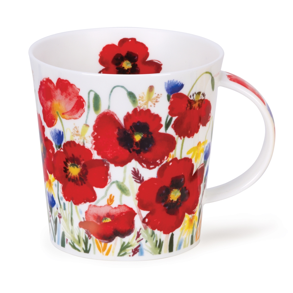 Dunoon Cairngorm Campagne Poppy Becher 4.8 dl mit Mohnblumenmotiv von Claire Winteringham
