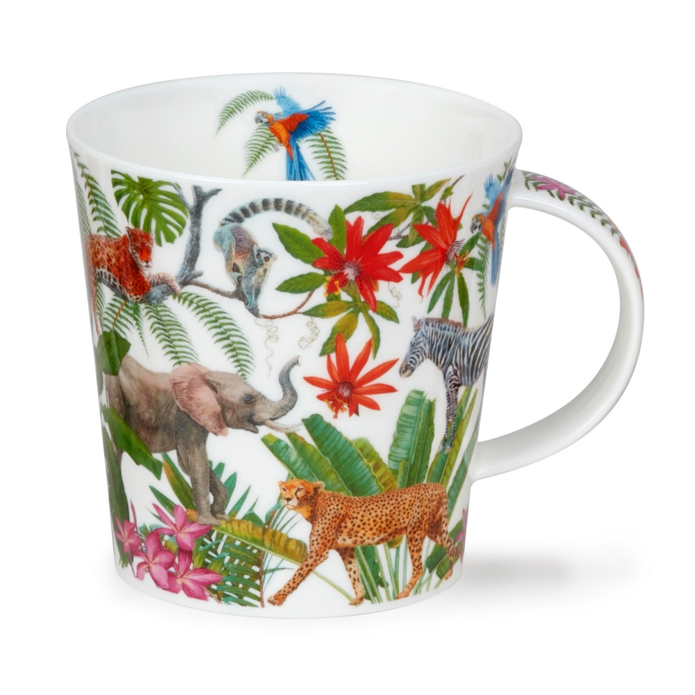 Dunoon Cairngorm Natural World Elephant Becher 4.8 dl mit Elefantenmotiv von David Broadhurst