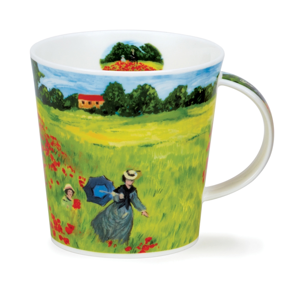 Dunoon Cairngorm Giverny Poppyfield Becher 4.8 dl mit Mohnblumenfeld-Motiv von Caroline Dadd