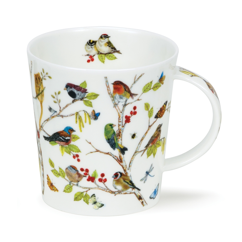 Dunoon Lomond Secret Wood Robin Becher aus Fine Bone China 3.2 dl