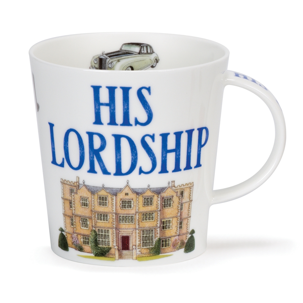 Dunoon Cairngorm His Lordship Becher 4.8 dl mit humorvollem Lordship-Motiv von Richard Partis