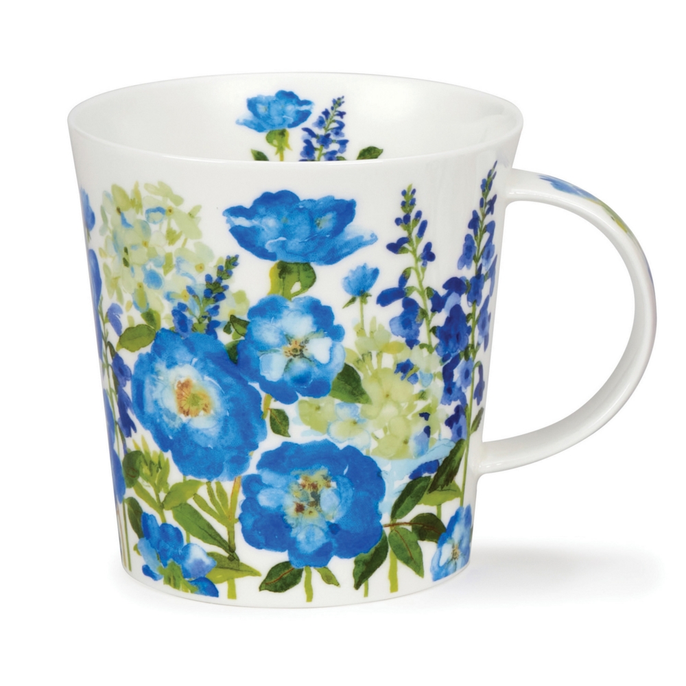 Dunoon Lomond Flower Garden Blue Becher aus Fine Bone China 3.2 dl