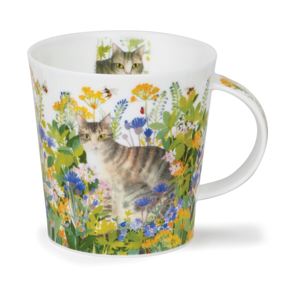 Dunoon Cairngorm Pretty Paws Tabby Becher 4.8 dl mit getigerten Katzenmotiven von Claire Winteringham