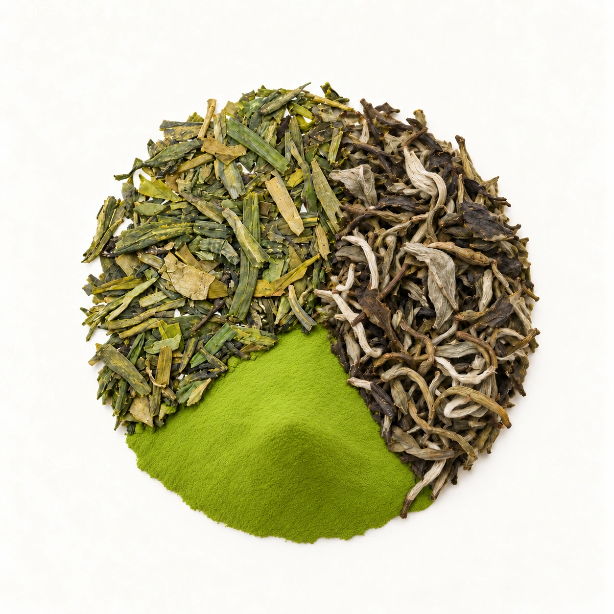 Matcha, Grüntee & Weisser Tee