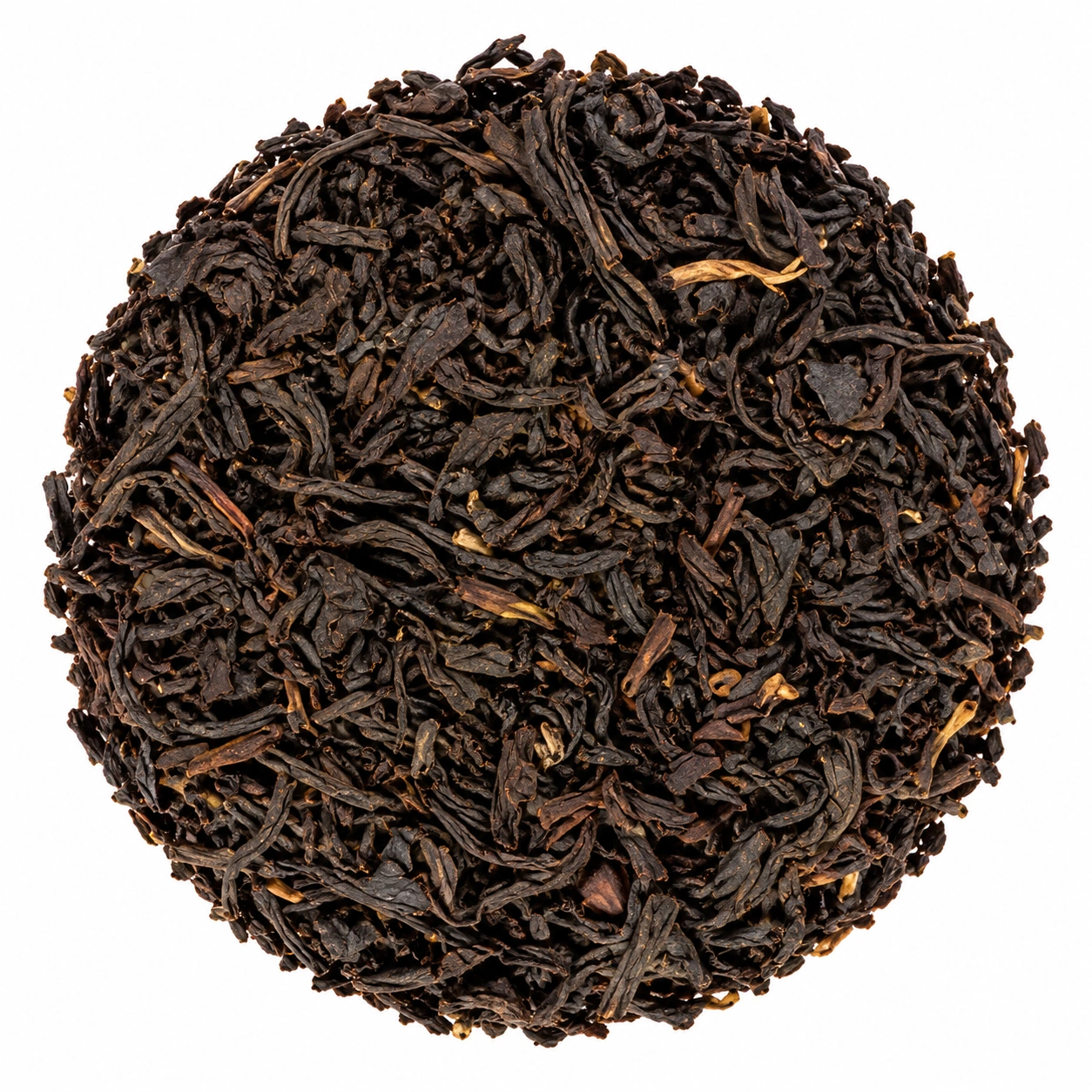 Schwarztee Earl Grey Smoky mit dunklen, fein gedrehten Teeblättern