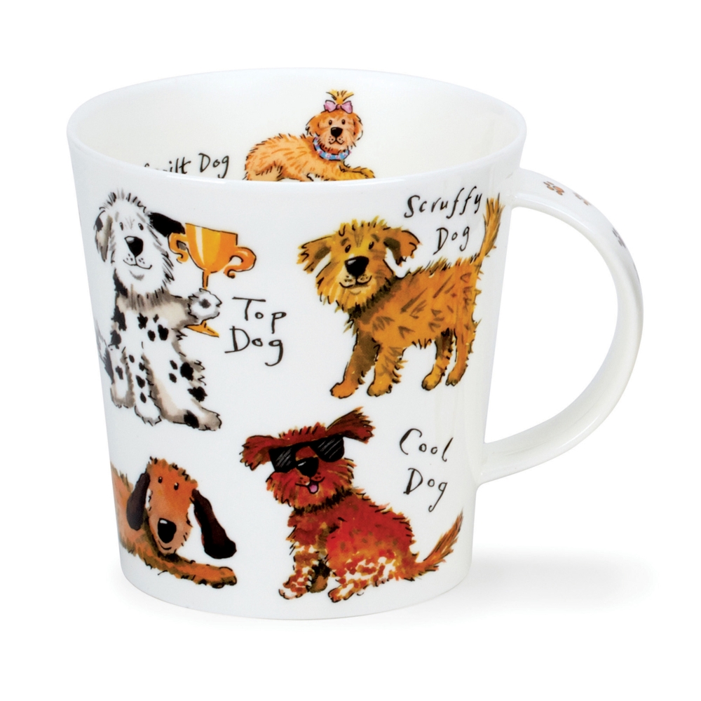 Dunoon Cairngorm A Dog's Life Becher 4.8 dl mit humorvollem Hundemotiv von Kate Mawdsley