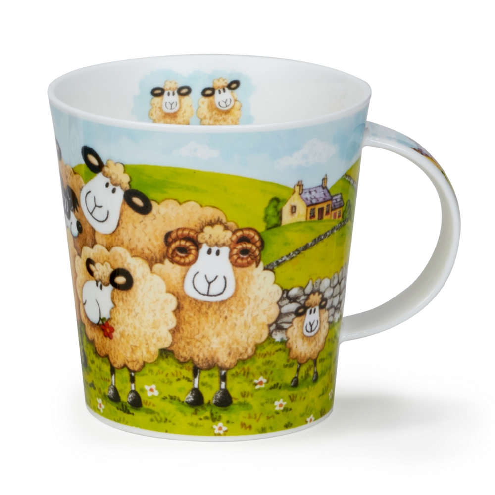 Dunoon Cairngorm Follow Me Ewe Farm Becher 4.8 dl mit humorvollem Schaf- und Bauernhofmotiv von Jane Brookshaw