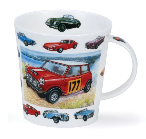 Dunoon Cairngorm Vintage Cars Mini Becher 4.8 dl mit klassischem Mini-Automotiv von Richard Partis