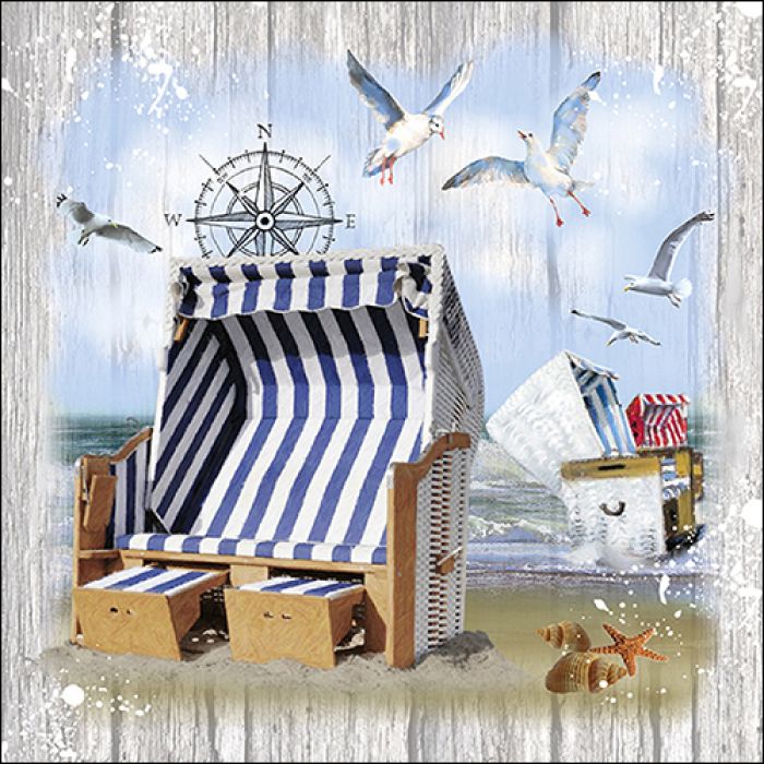 Strandkorb & Kompass