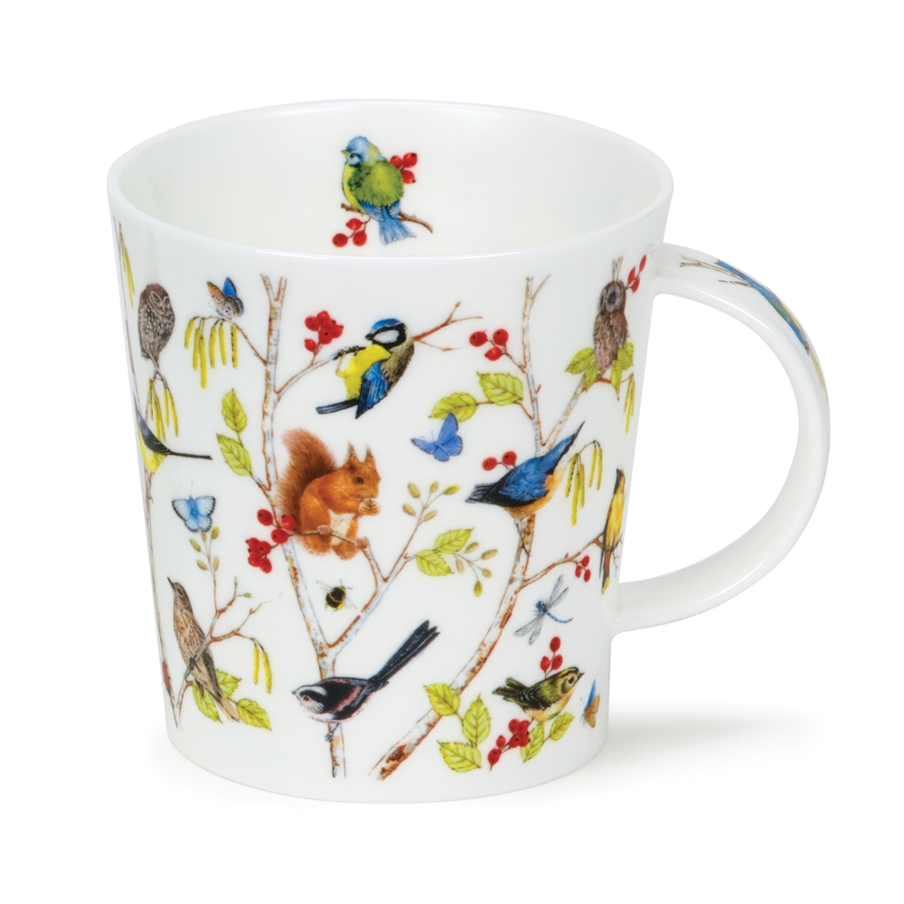 Dunoon Lomond Secret Wood BluetitBecher aus Fine Bone China 3.2 dl