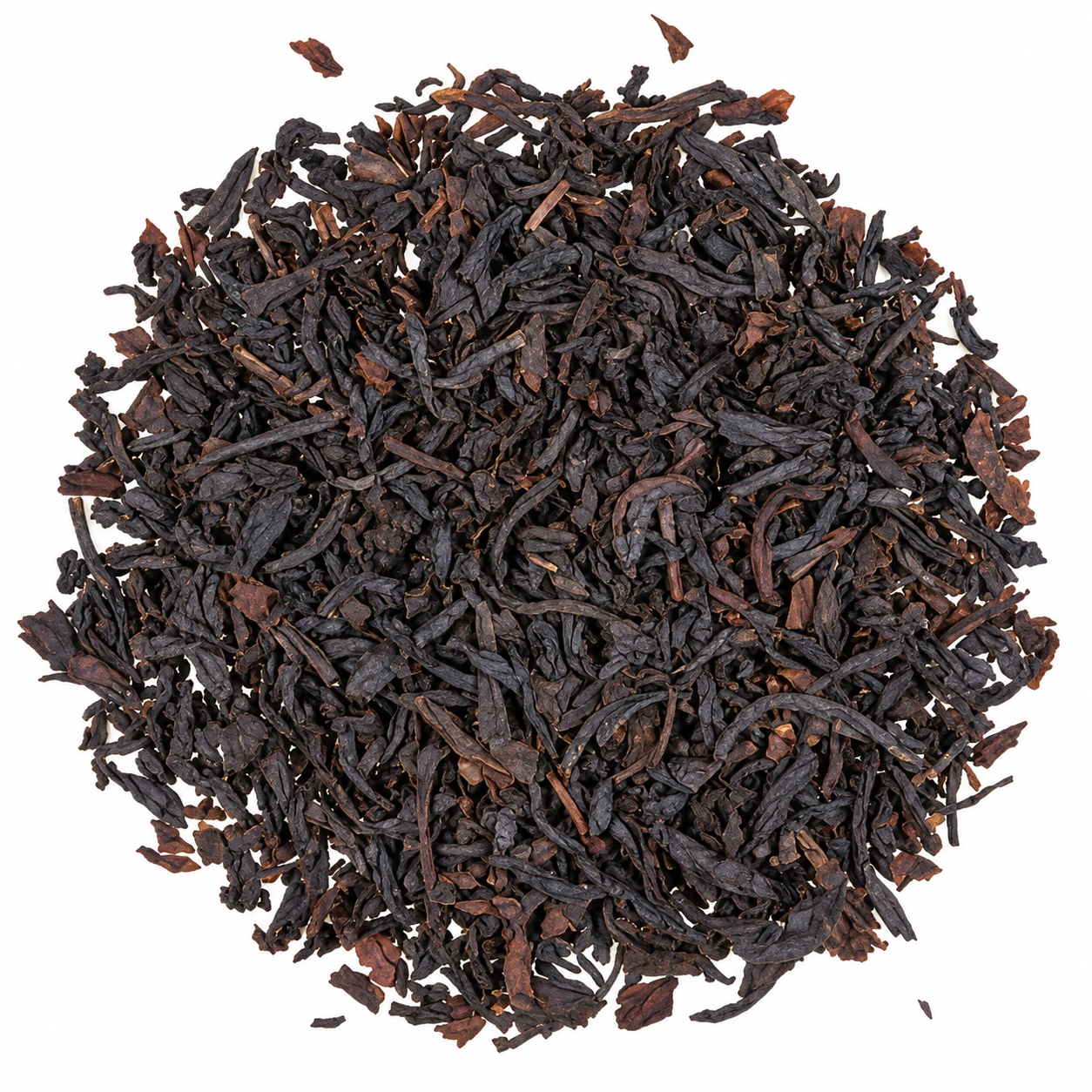 Schwarztee Vanille Bio mit dunklen Teeblättern