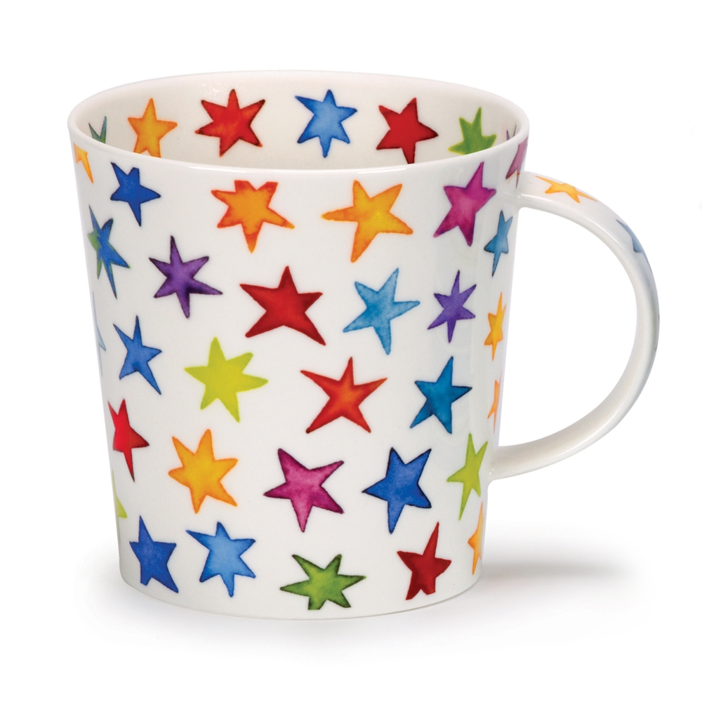 Dunoon Cairngorm Starburst Becher 4.8 dl mit mehrfarbigem Sternendekor von Caroline Bessey