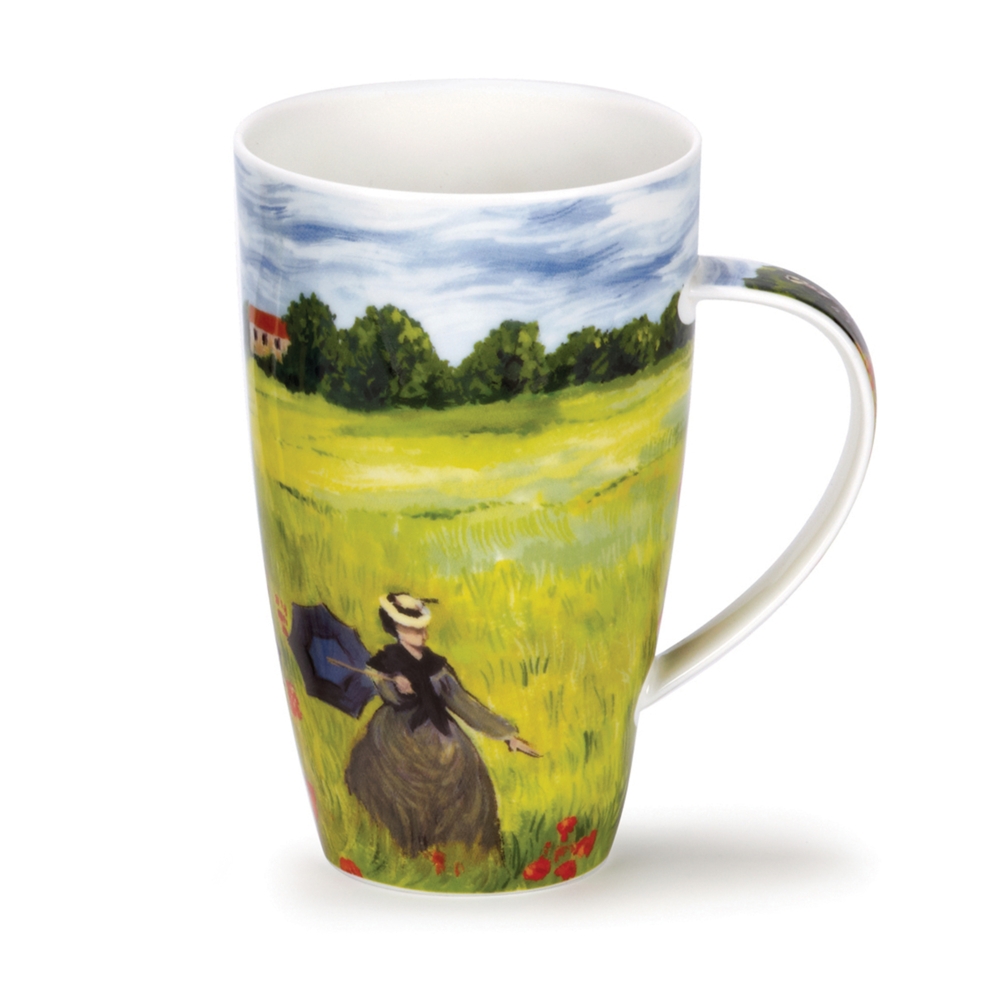 Dunoon Henley Fine Bone China Porzellan Becher 6 dl mit Impressionist Poppy Motiv von Caroline Dadd