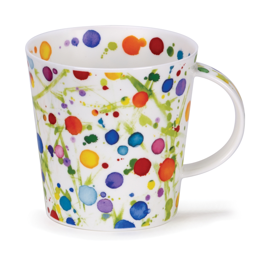 Dunoon Cairngorm Splodge Becher 4.8 dl mit farbenfrohem Aquarell-Klecksdekor von Caroline Bessey