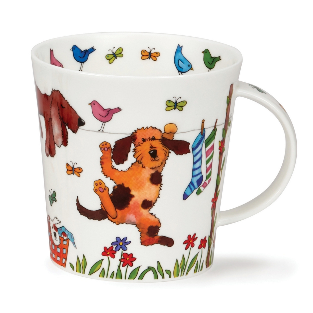 Dunoon Cairngorm Hanging Out Dog Becher 4.8 dl mit humorvollem Hundemotiv von Kate Mawdsley