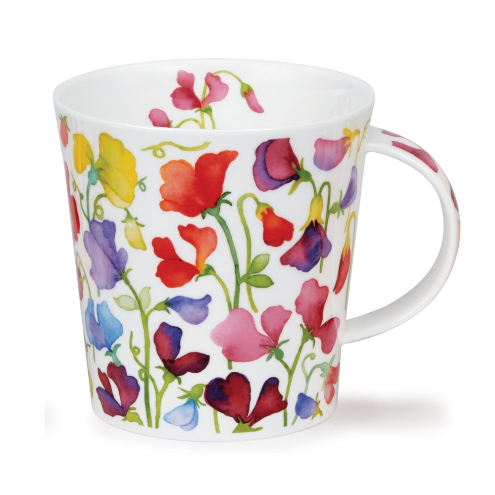 Dunoon Cairngorm Floral Fiesta Sweet Pea Becher 4.8 dl mit Wicken-Blumenmotiv von Caroline Bessey