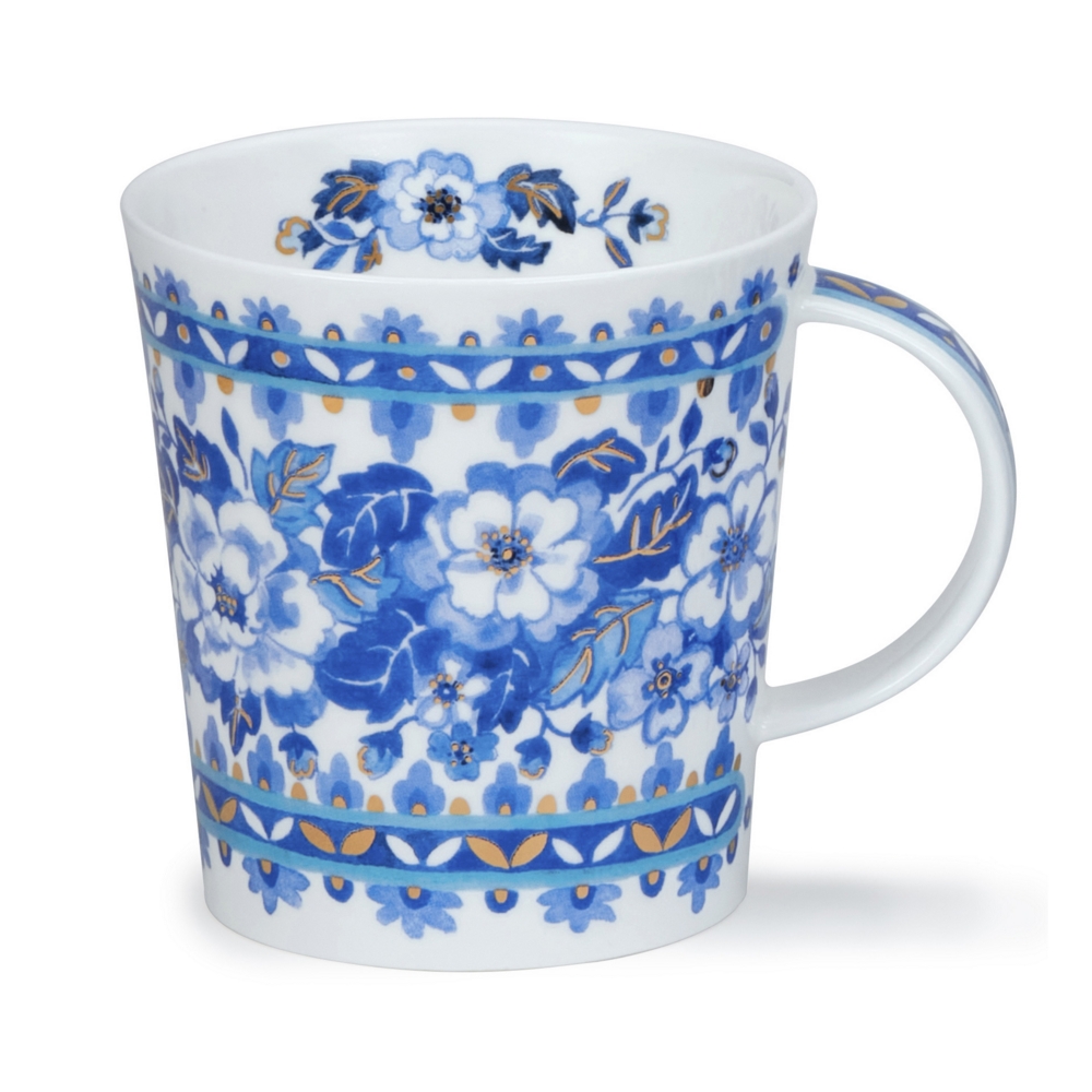 Dunoon Lomond Delft Blue Rose Becher aus Fine Bone China 3.2 dl