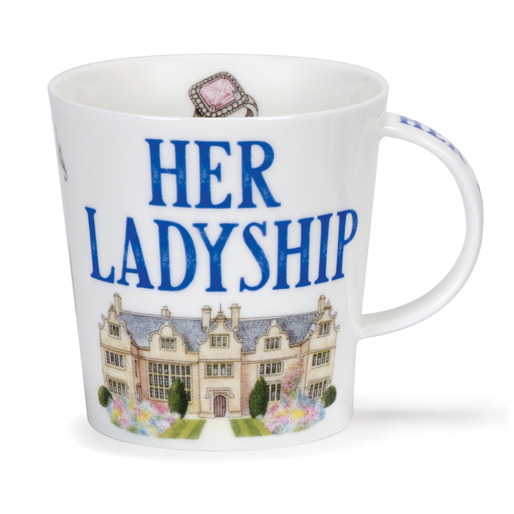 Dunoon Cairngorm Her Ladyship Becher 4.8 dl mit humorvollem Ladyship-Motiv von Richard Partis