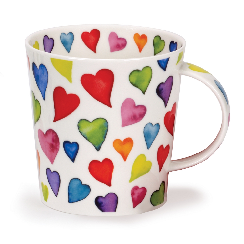 Dunoon Lomond Warm Hearts Becher aus Fine Bone China 3.2 dl