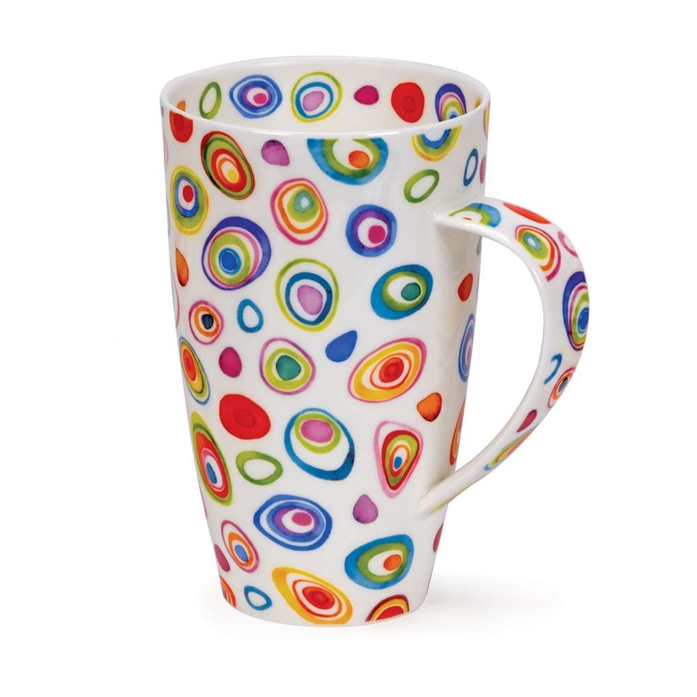 Dunoon Henley Razzmatazz Becher 6 dl aus Fine Bone China Porzellan mit buntem Dekor  Titel