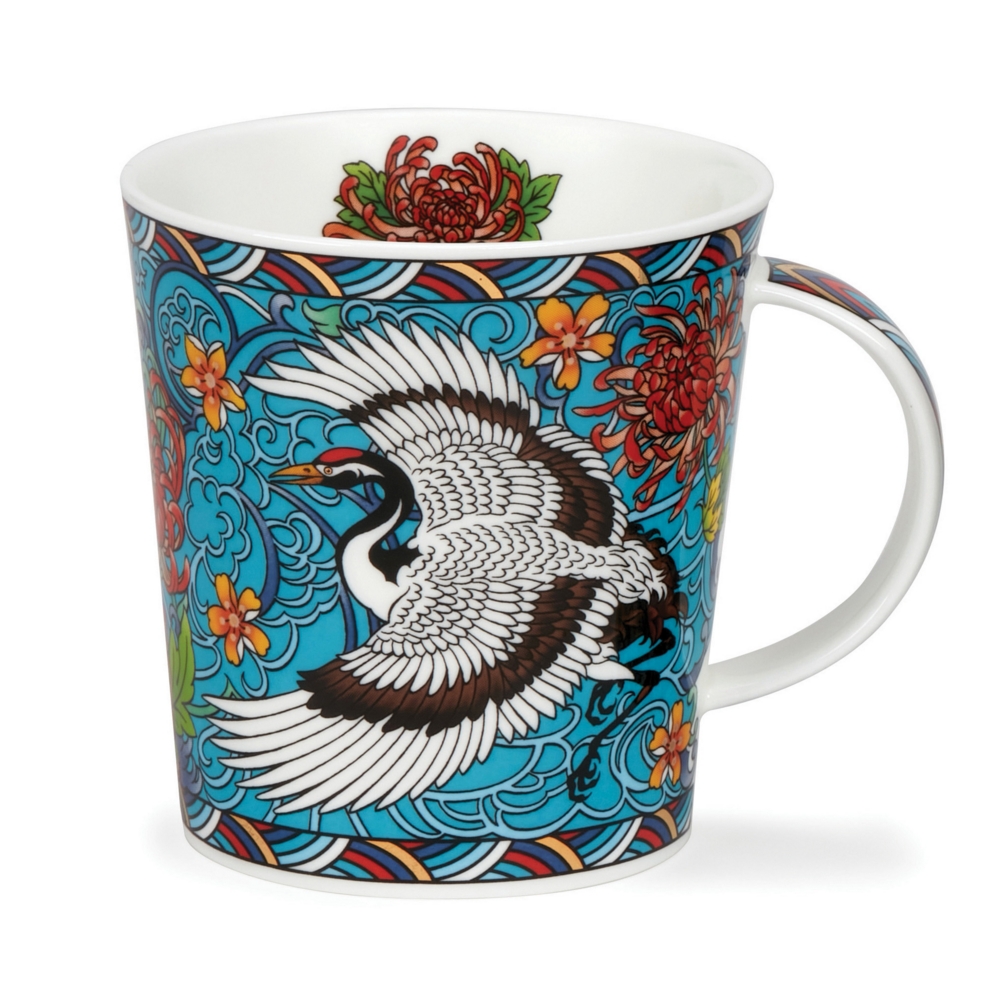 Dunoon Lomond Kaiga Crane Becher aus Fine Bone China 3.2 dl