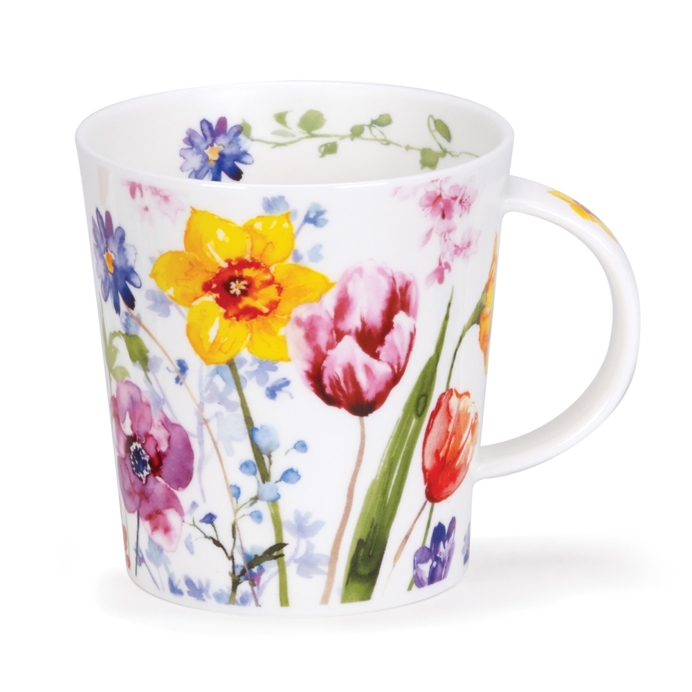 Dunoon Lomond Wild Garden Daffodil Porzellan Becher aus Fine Bone China 3.2 dl