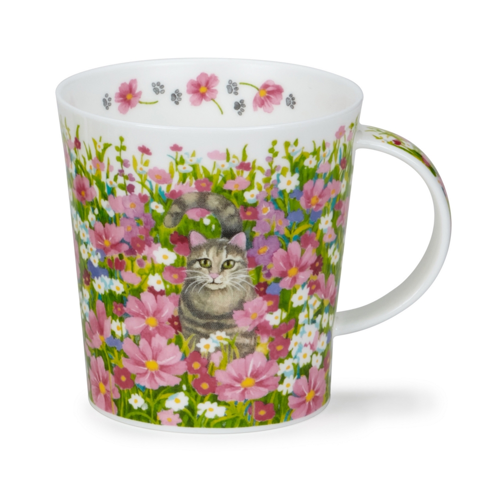Dunoon Lomond Garden Cats Tabby Becher aus Fine Bone China 3.2 dl