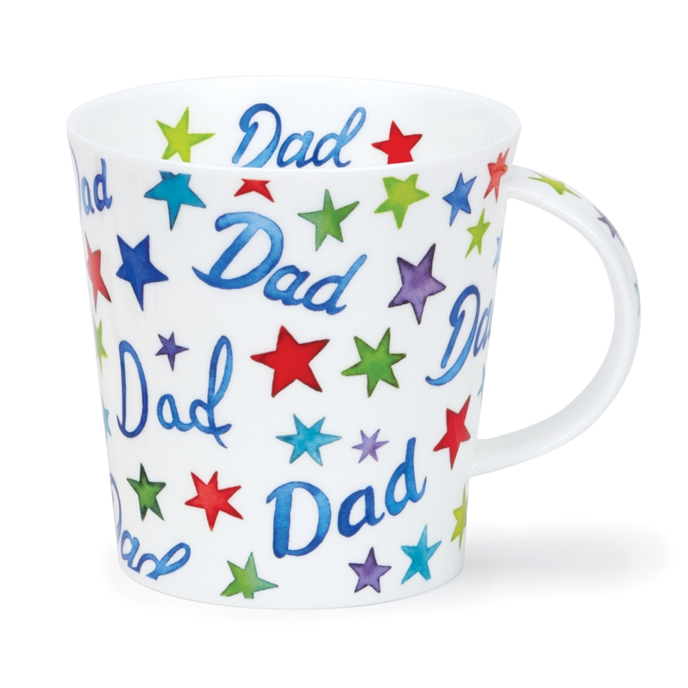 Dunoon Cairngorm Dad Becher 4.8 dl mit farbigem Sternendekor von Caroline Bessey