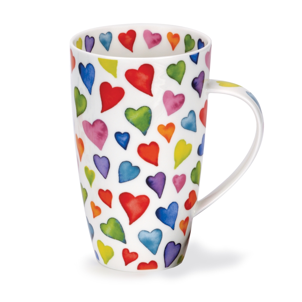 Dunoon Henley Fine Bone China Porzellan Becher 6 dl mit Warm Hearts Motiv von Caroline Dadd