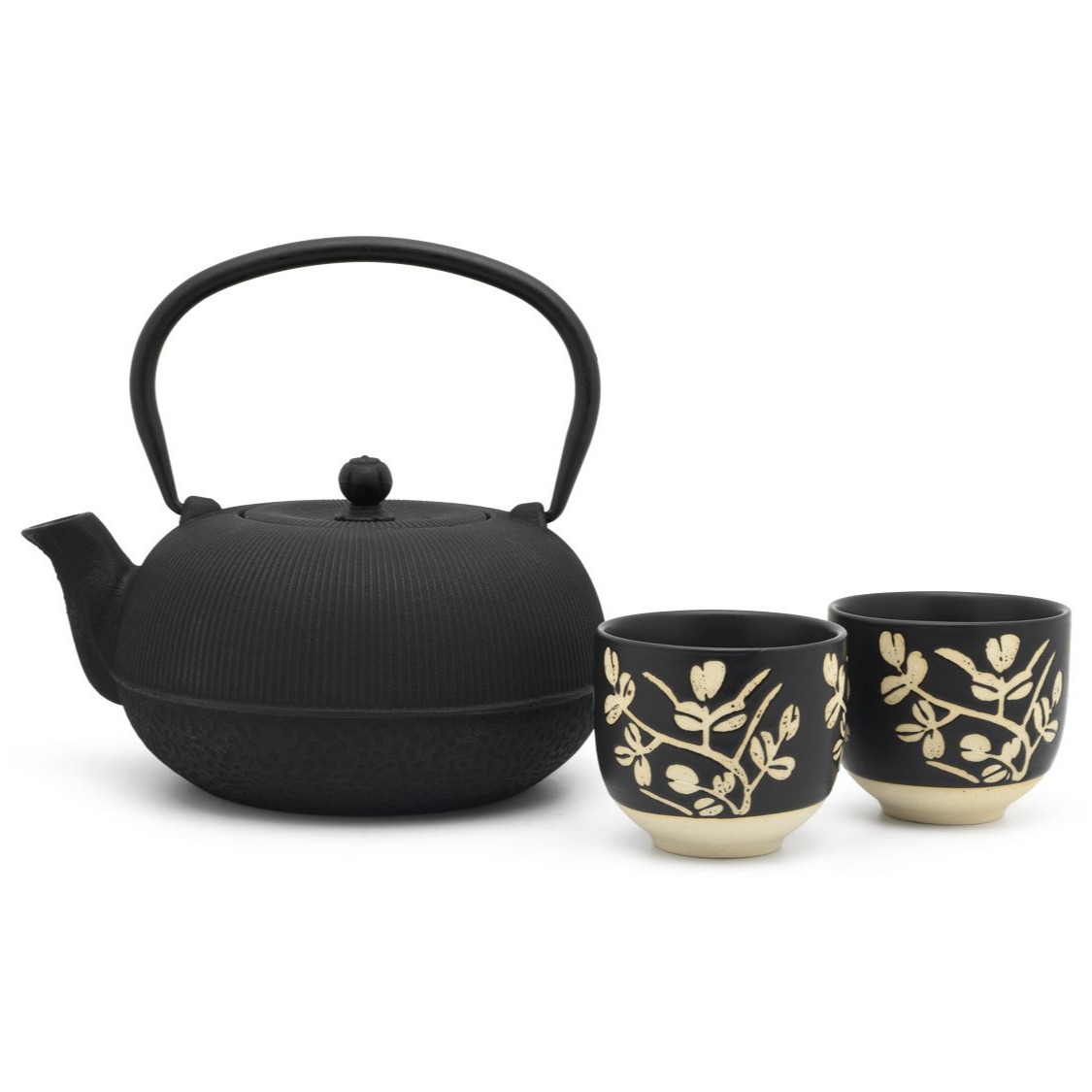 Eisenkanne\n Ferroluna, schwarz 1 Liter, Set