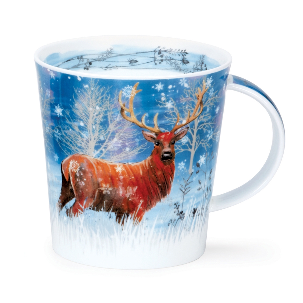 Dunoon Cairngorm Moonlight Deer Becher 4.8 dl mit stimmungsvollem Hirschmotiv von Kate Mawdsley