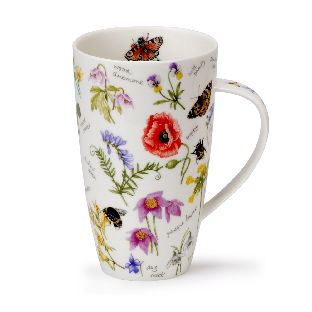 Dunoon Henley Fine Bone China Porzellan Becher 6 dl mit Wayside Motiv von Jane Fern
