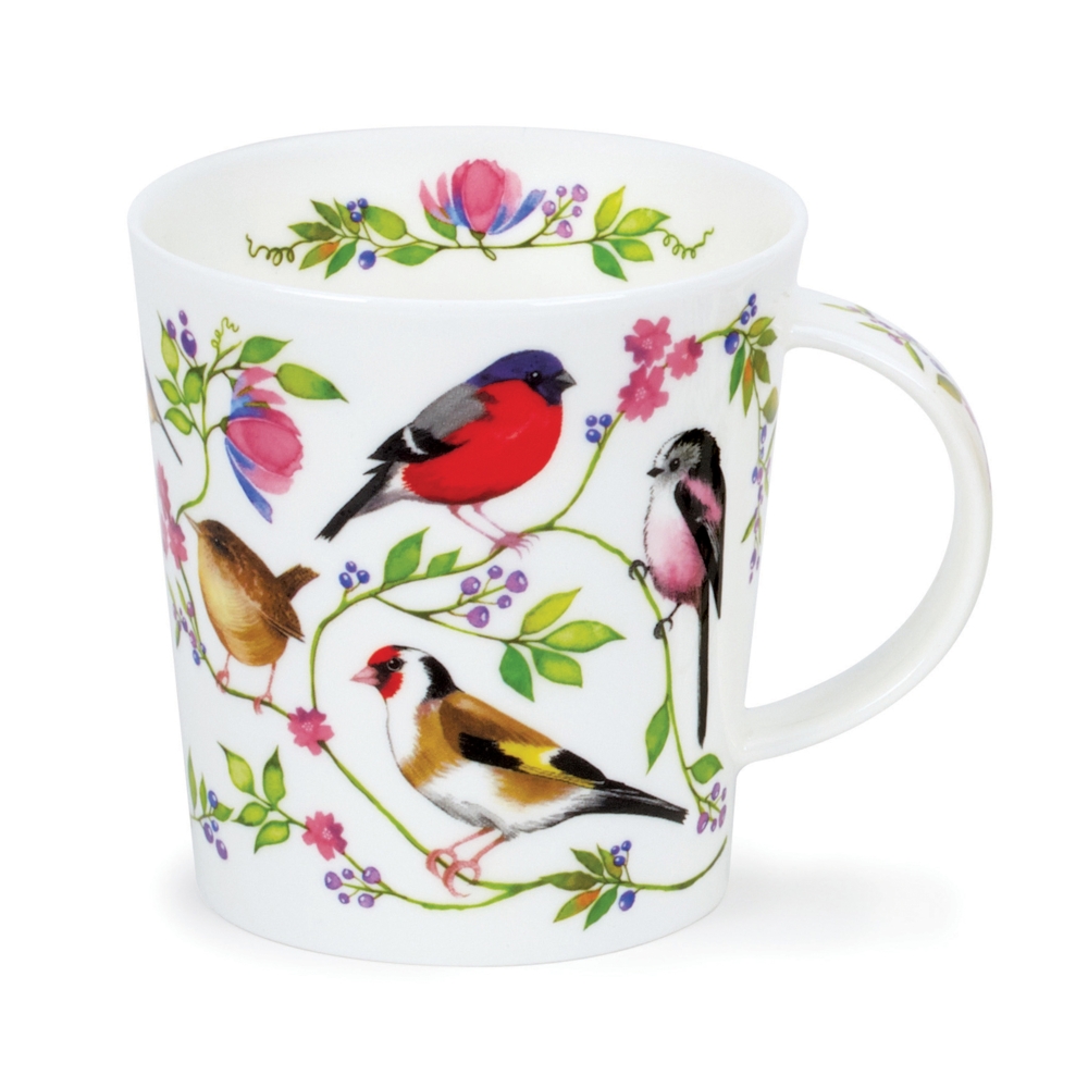 Dunoon Lomond Morning Chorus Goldfinch Becher aus Fine Bone China 3.2 dl