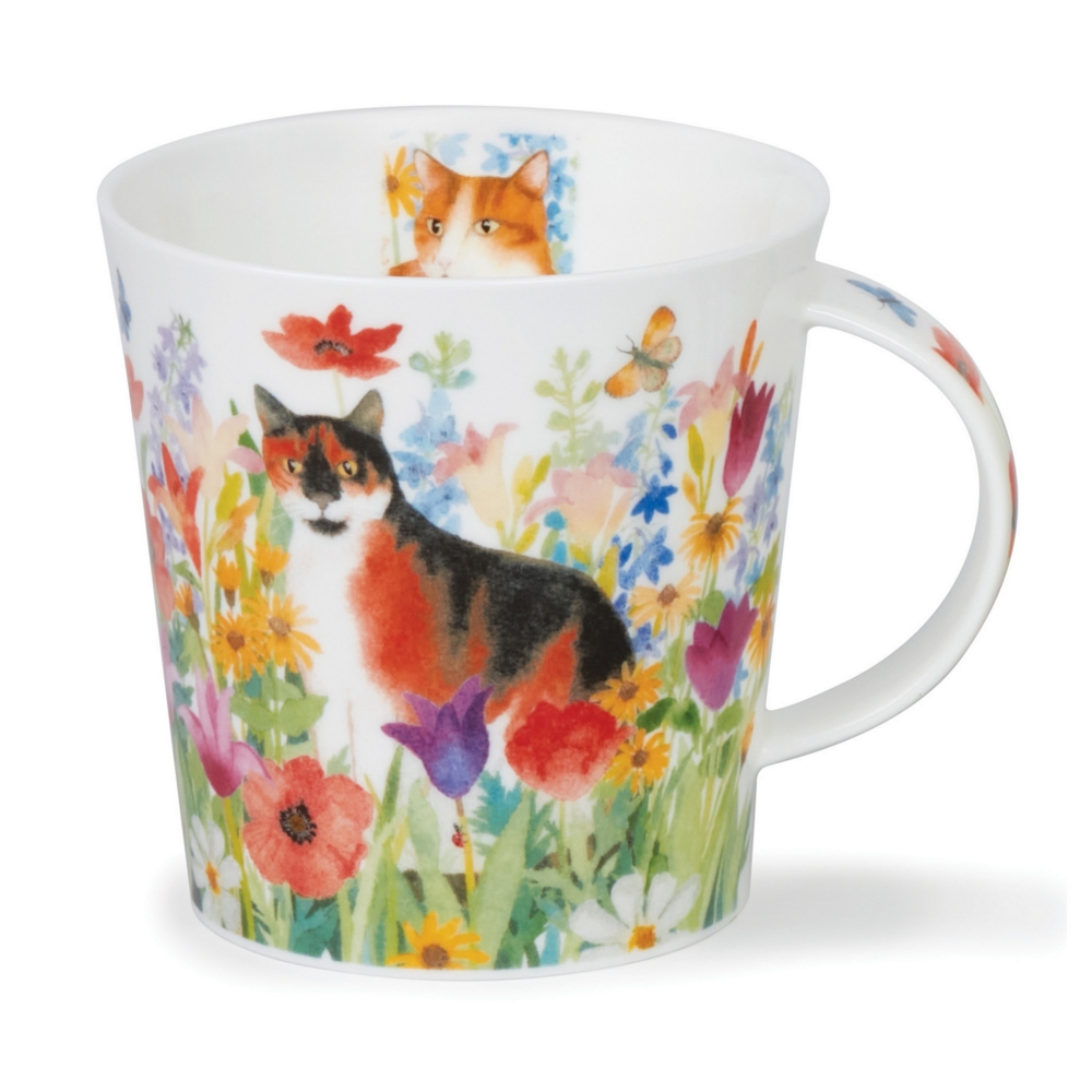 Dunoon Cairngorm Pretty Paws Tortoiseshell Becher 4.8 dl mit Schildpatt-Katzenmotiven von Claire Winteringham