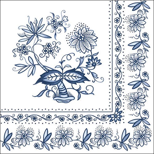 Serviette Zwiebelmuster