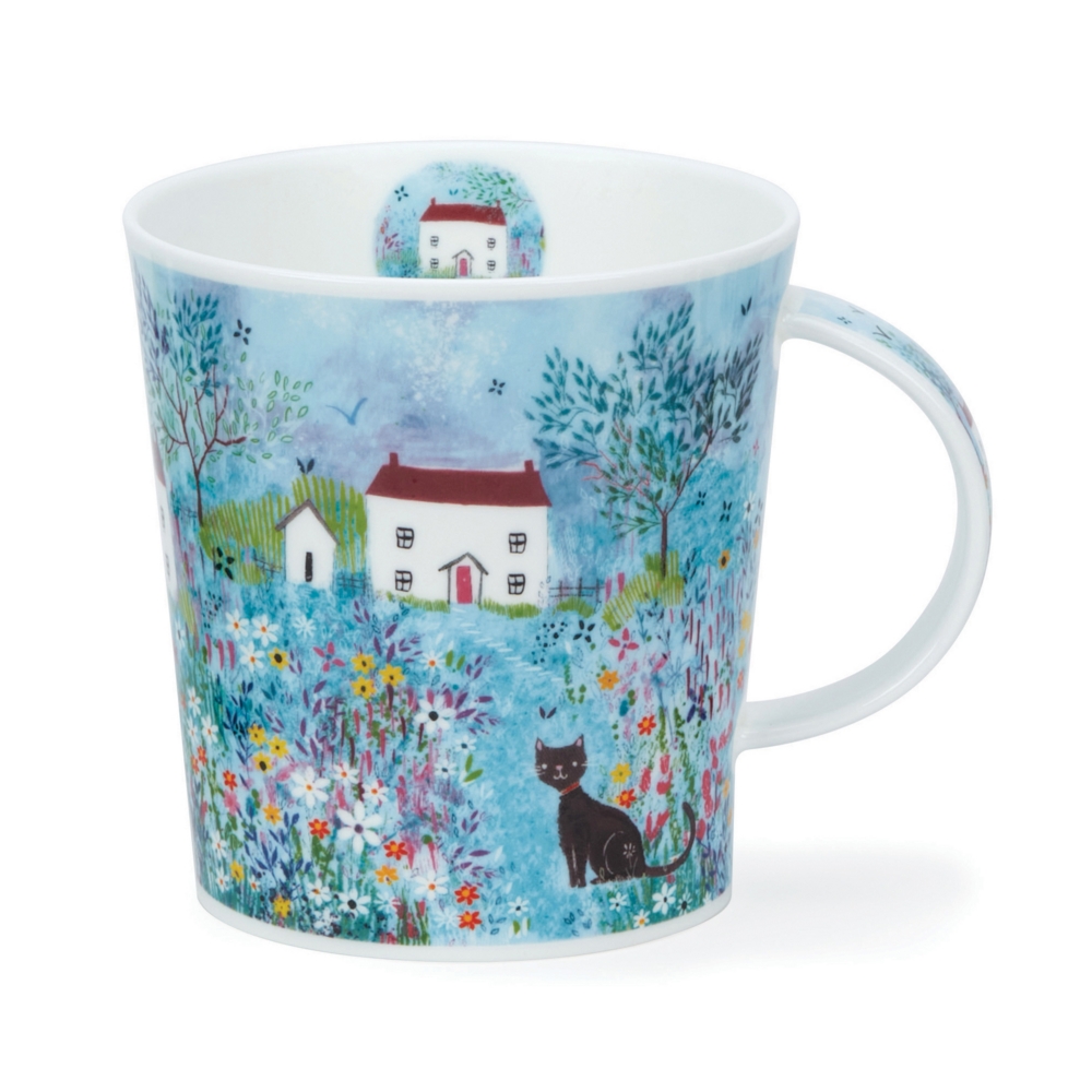 Dunoon Lomond Cottage Garden Walk Cat Becher aus Fine Bone China 3.2 dl
